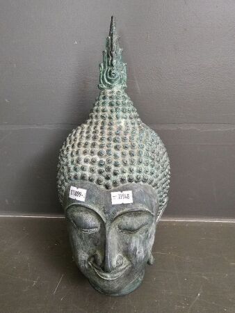 Brass Female Buddha Head