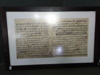 3 x 19th Century Burmese Script Writing Framed/Glazed - 4