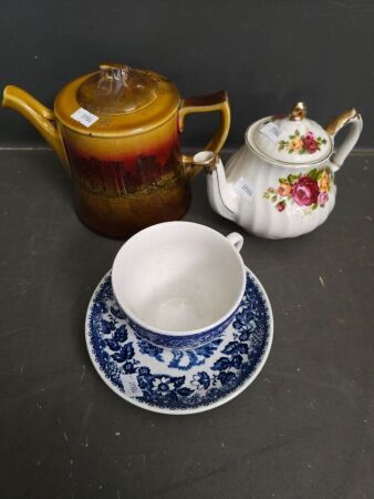 Royal Doulton Teapot & Sadler Teapot & Teacup