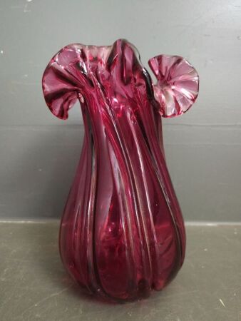 Large Cranberry Vase