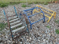 3 Metal Playground Pieces