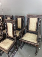 8 Antique German Dining Chairs - 3