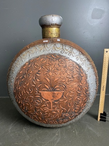 Tibetan Handcraft Copper and Tin Container