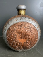 Tibetan Handcraft Copper and Tin Container - 3