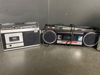 Mega Getto Blaster with two Tape Players and old Radio - 4