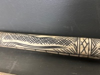 Carved and Incised Bone Blowpipe in the shape of a Dragon - 3