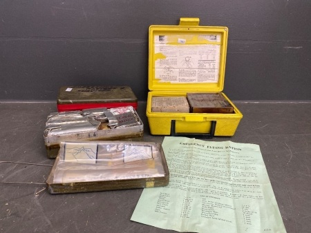 2 Emergency Flying Ration Kits + Hexamine Stove