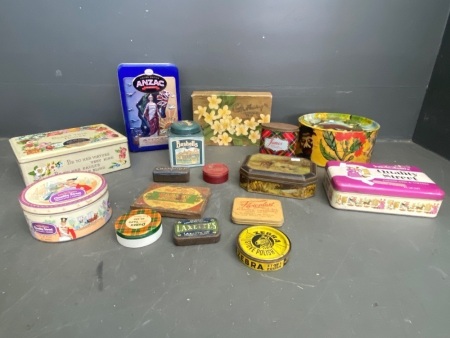 Large Selection of Collectable Tins