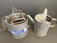 Metal Industrial Mop Bucket and Willow Can - 2