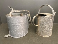 Metal Industrial Mop Bucket and Willow Can - 3