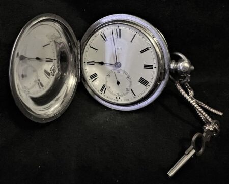 Late Victorian Silver Key-wind, Hunter Cased Pocket Watch