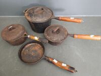 Set of 3 Camp Pots & Small Pan