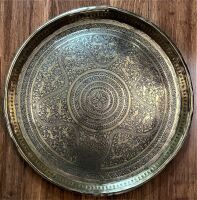 Fine Quality Benares Decorated Brass Tray