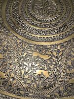 Fine Quality Benares Decorated Brass Tray - 6