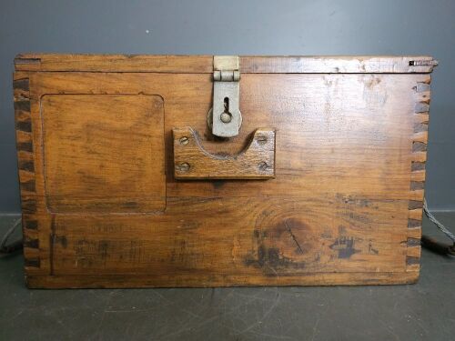 Vintage Wooden Box marked W80II AN