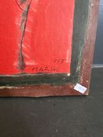 1955 Marino Marini Print On Board - 2