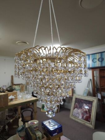 Gold Crystal Chandelier