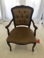 Button Back Upholstered Bedroom Chair