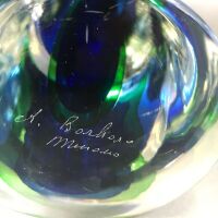 c2005 Murano Art Glass Figure Signed A.Barbaro - 3