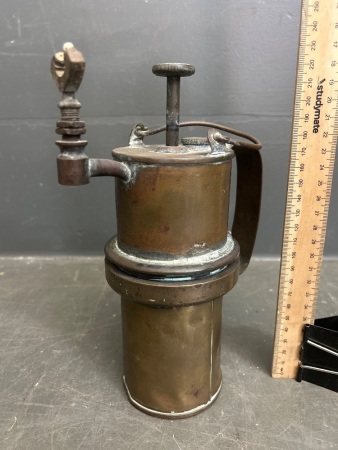 Vintage Brass Carbide Lamp