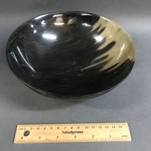 Carved Horn Bowl