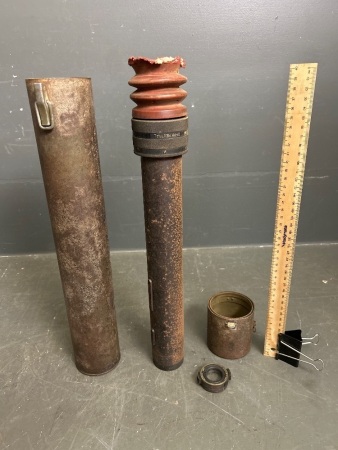 Heavy Military J.W.H Sighting Scope in Metal Canister for Restoration