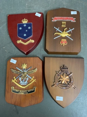 Four Defence Force Plaques