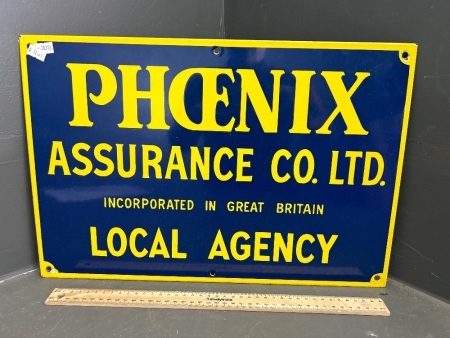 Phoenix Assurance Enamelled Metal Sign