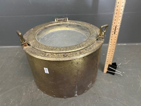 Brass Porthole Ice Bucket