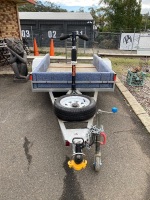 Trailer set up for EBikes with Spare Tyre and Wheel Lock Nuts - 2