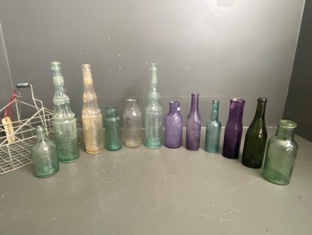 Mixed Lot of 12 Old Bottles