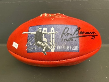 Ron Barassi 50 year Signed AFL Football