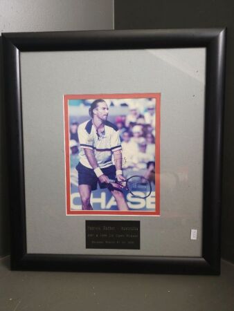 Framed & Signed Pat Rafter Photograph