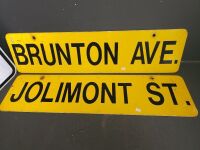 2 x Tram Signs & Keep Left - Jolimont St & Brumton Ave - 2