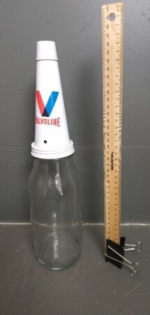 Valvoline 1L Glass Oil Jar