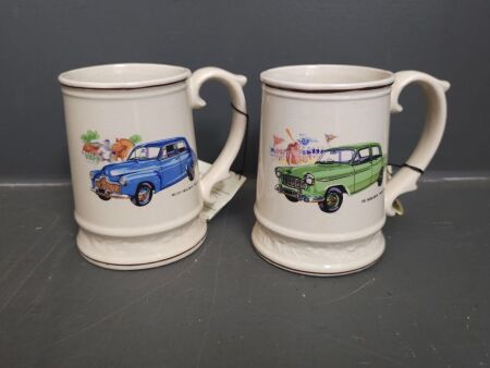 Set of 2 Early Holden Ceramic Mugs