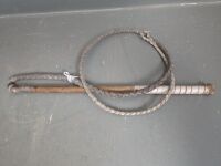 Leather Stockman Whip & Smaller Whip - 3