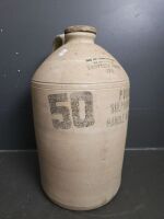 Cambell Bros. Stoneware Demijohn with Screw Stopper - 2