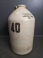 Cambell Bros. Glazed Stoneware Demijohn - no stopper - 2