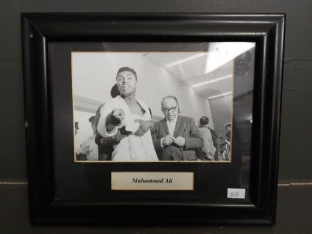 Framed Muhammad Ali Photograph