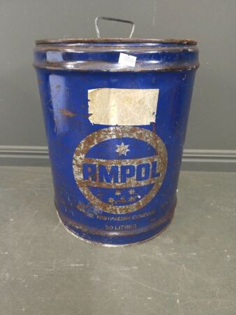 Vintage Ampol 20L Tin