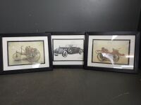 Selection of 3 Framed Drawings