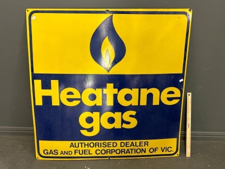 Heatane Gas Original Enamel Sign