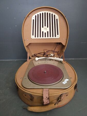 Vintage Philips Portable Record Player Circa 1939 -1947