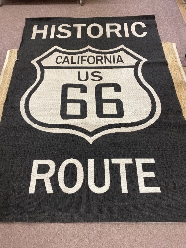 Route 66 floor/hanging rug