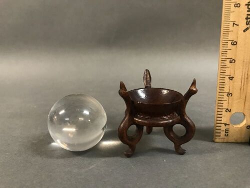 Miniature Crystal Ball on Stand