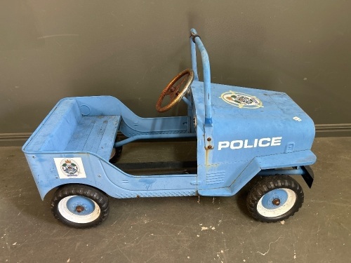 Metal QLD Police C.O.P Squad Pedal Car