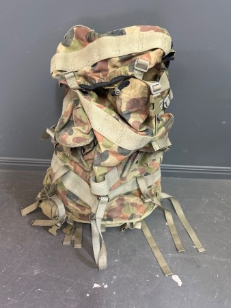 Camoflauge SOS Canvas Backpack marked May 95