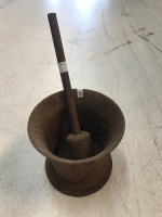 Cast Iron Pestle & Mortar