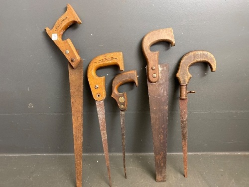Lot of 5 saws